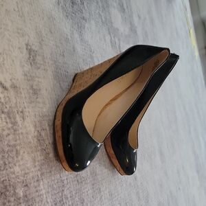 Nine West Black Wedge Shoes with Sleek Design